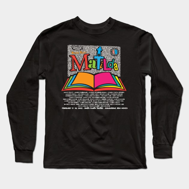 Matilda Jr. Cardboard Playhouse Theatre Company Long Sleeve T-Shirt by cardboardplayhouse